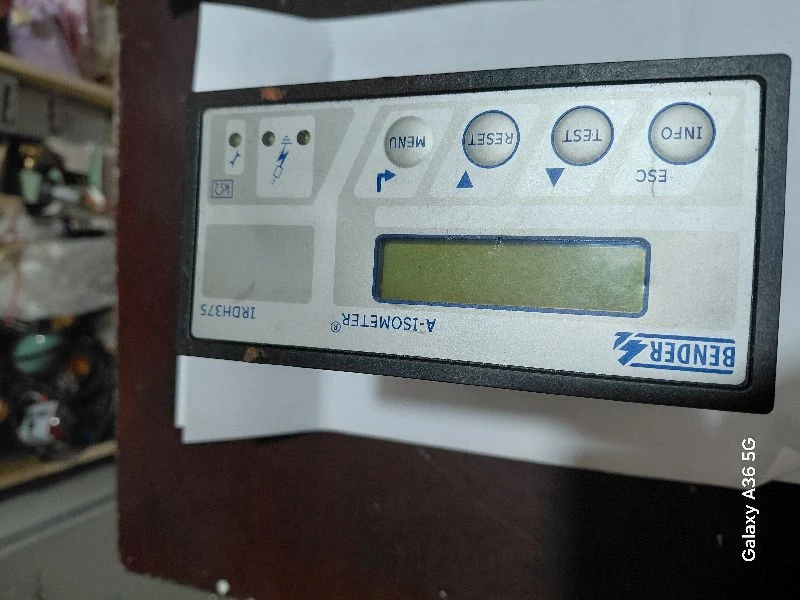BENDER IRDH375-435 INSULATION MONITORING DEVICE 250V AC