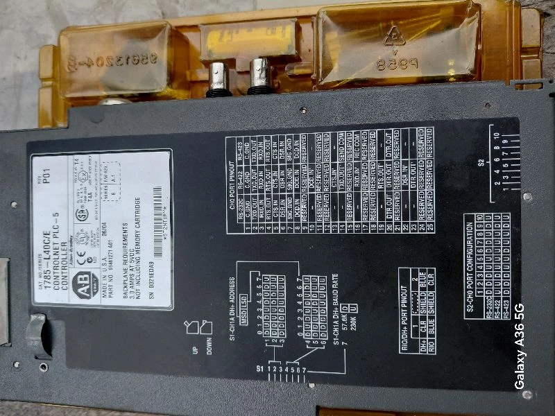 Allen-Bradley 1785-L40C/E PLC-5/40C Controller for ControlNet, Series E Rev PO1